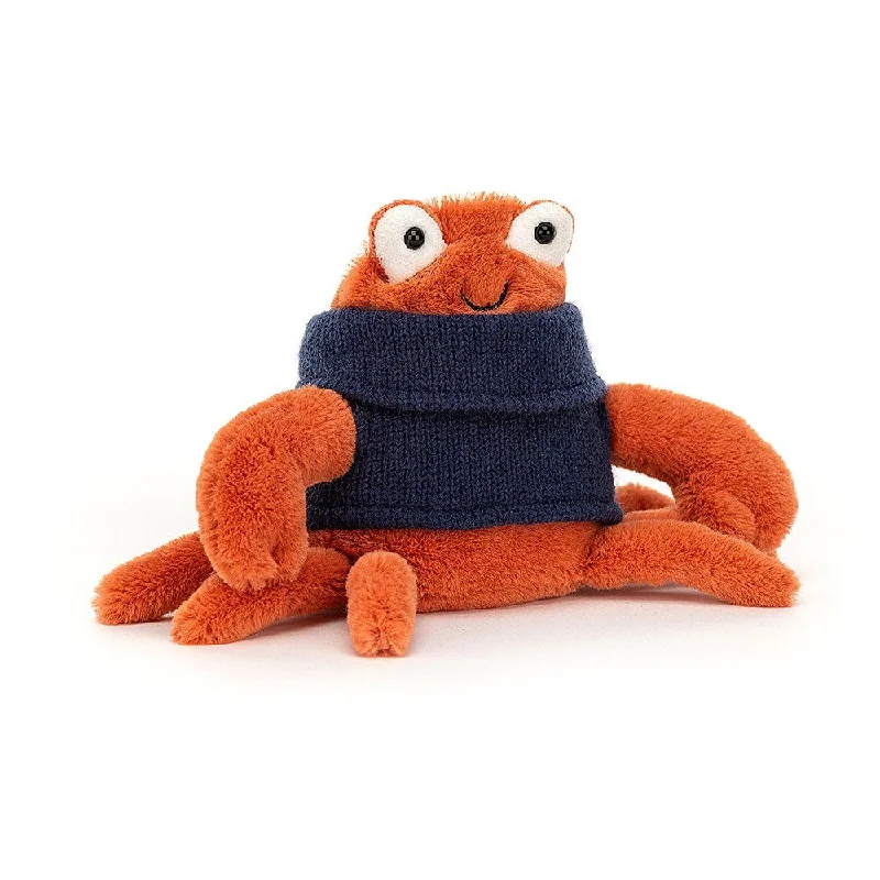Adorable and plush Jellycat emotional support friendsJellycat Cozy Crew Crab