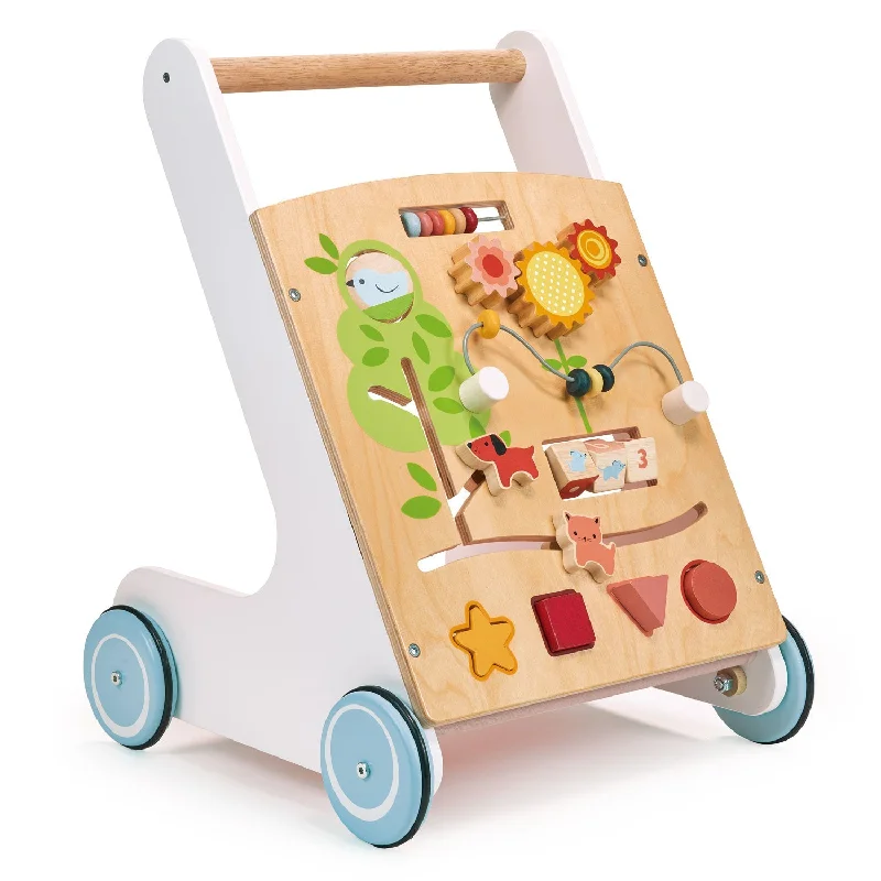sturdy and durable wooden toys for rough play                   Bambino Activity Walker
