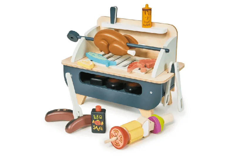 eco-friendly and safe wooden toys                   Barbeque Play Set