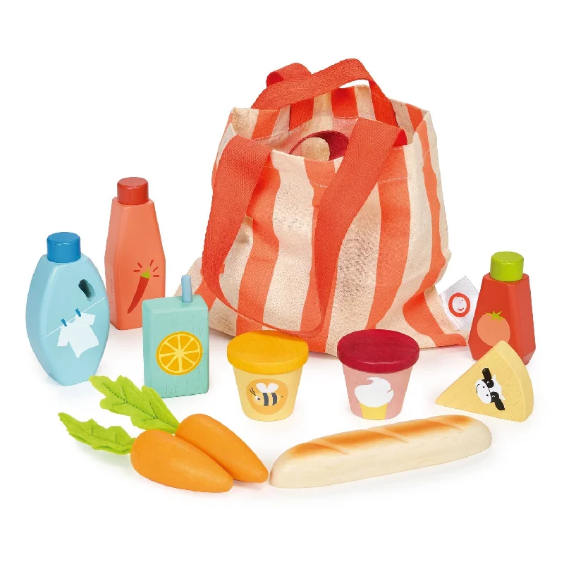 delightful wooden toys for children                   Bargain Grocery Bag