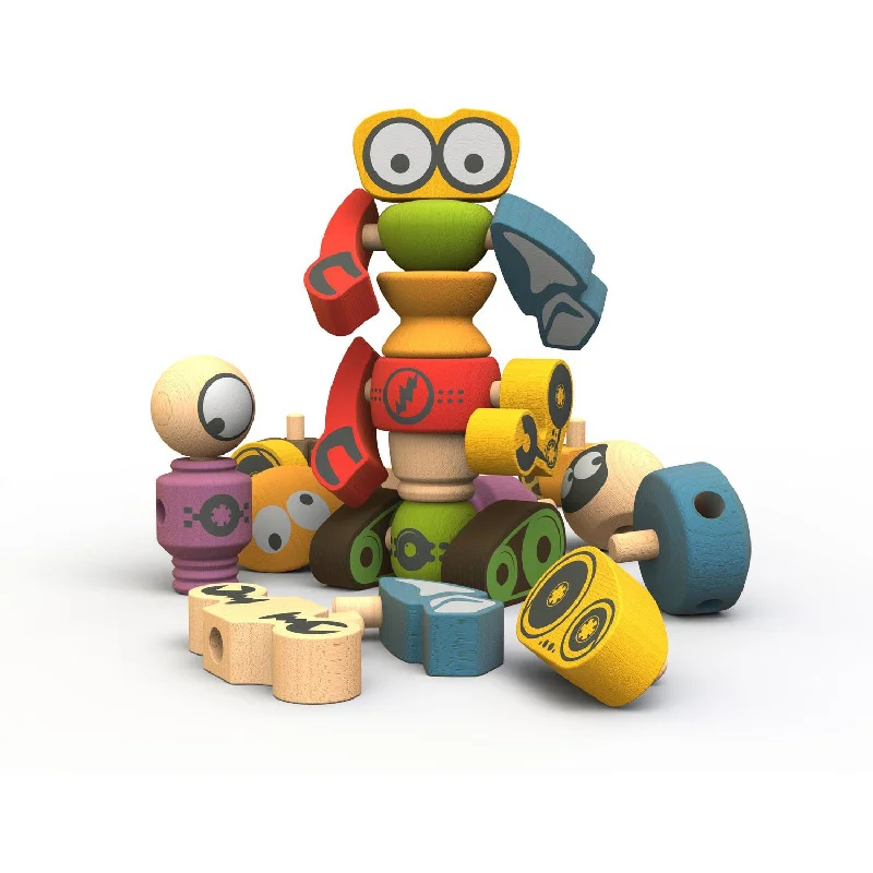 naturally finished and non-toxic wooden toys                   BeginAgain Tinker Totter Robots