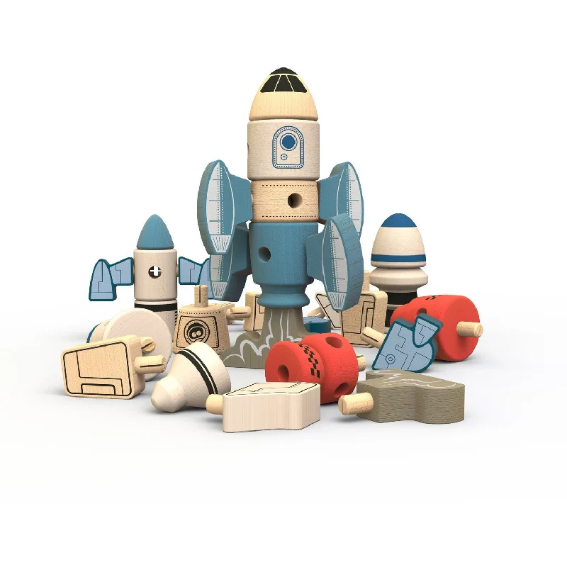 whimsical wooden toys                   BeginAgain Tinker Totter Rockets
