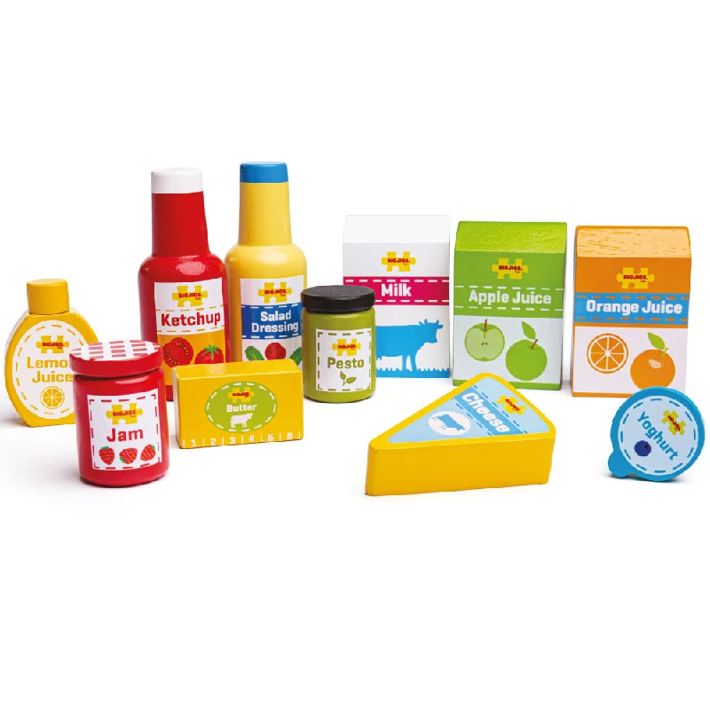safe and non-toxic wooden toys for babies                   Bigjigs Toys Wooden Chilled Groceries