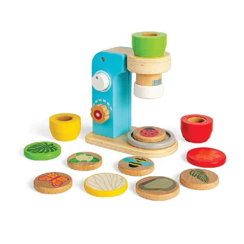 enchanting wooden toys that spark imagination                   Bigjigs Toys - Wooden Microscope for Kids