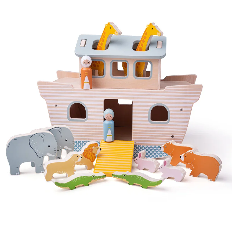 sustainably sourced wooden toys                   Bigjigs Toys Wooden Noah's Ark