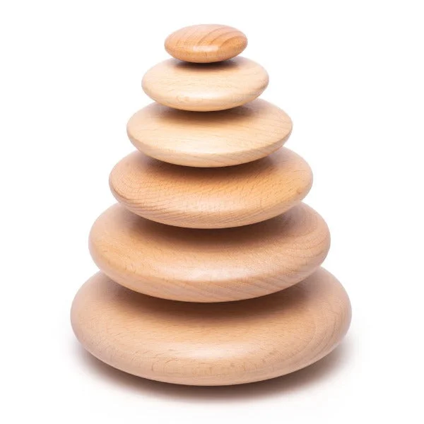 enchanting wooden toys for children                   BigJigs Toys Stacking Pebbles