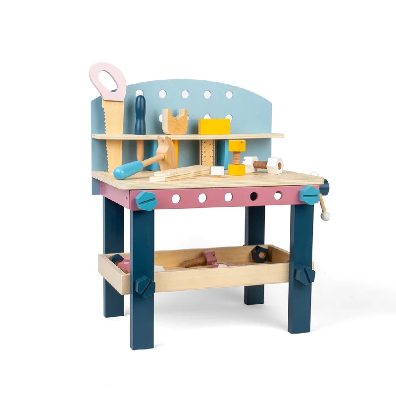 colorful wooden toys for toddlers             Bigjigs Toys Tool Bench
