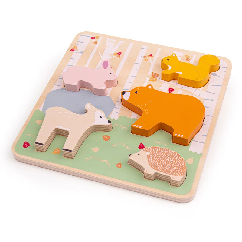 enchanting and magical wooden toys that spark the imagination                   Bigjigs Toys Woodland Animal Chunky Wooden Puzzle
