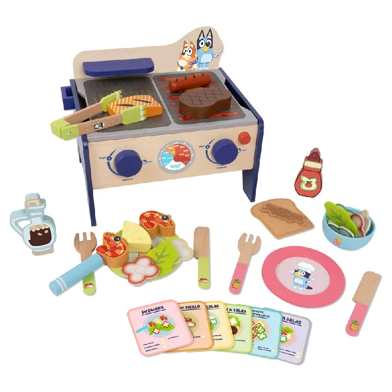 skillfully made wooden toys               Wooden BBQ and Salad Set