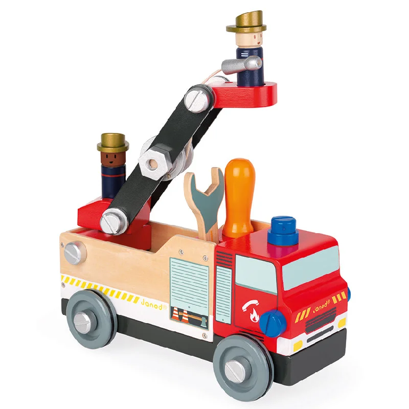sustainable wooden toys                   BricoKids DIY Fire Truck