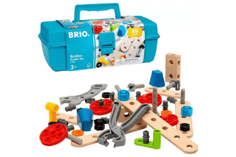 sturdy construction wooden toys                   Brio Builder Starter Set