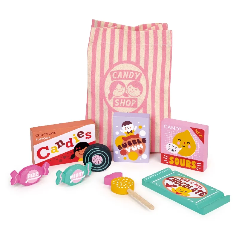 age-appropriate wooden toys                   Candy Shop Bag