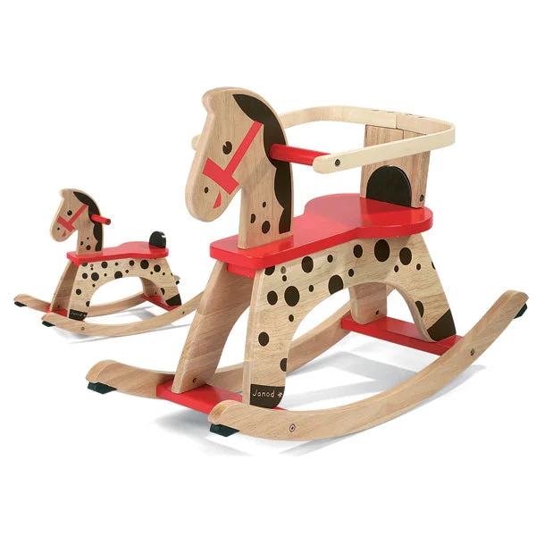 colorful wooden toys for toddlers             Caramel Rocking Horse