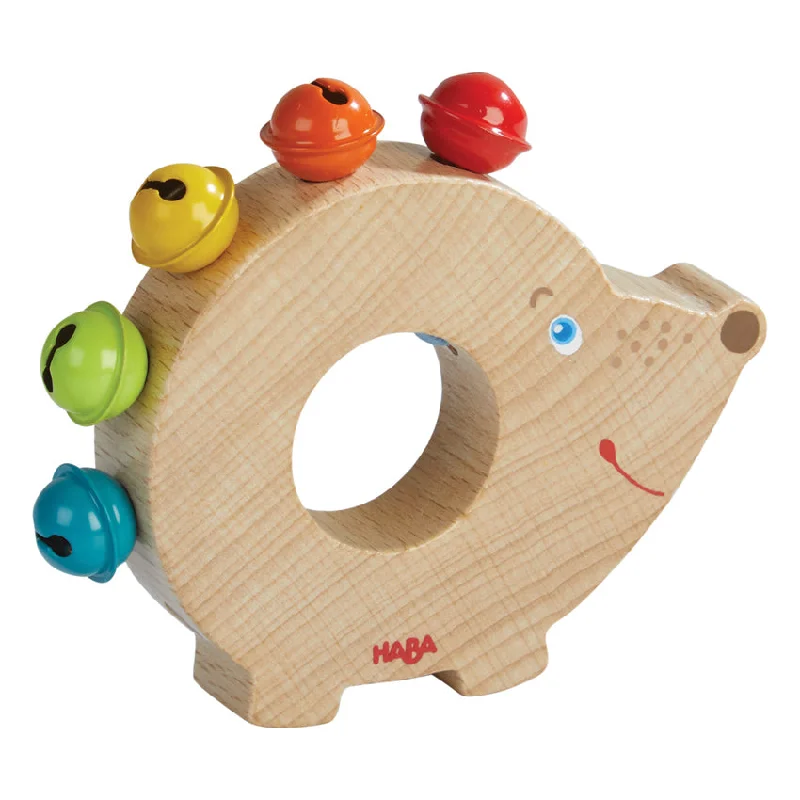 durable wooden toys                  Clutching Toy Hedgehog Bells