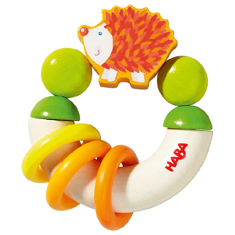 sturdy and safe wooden toys                 Clutching Toy Hedgehog