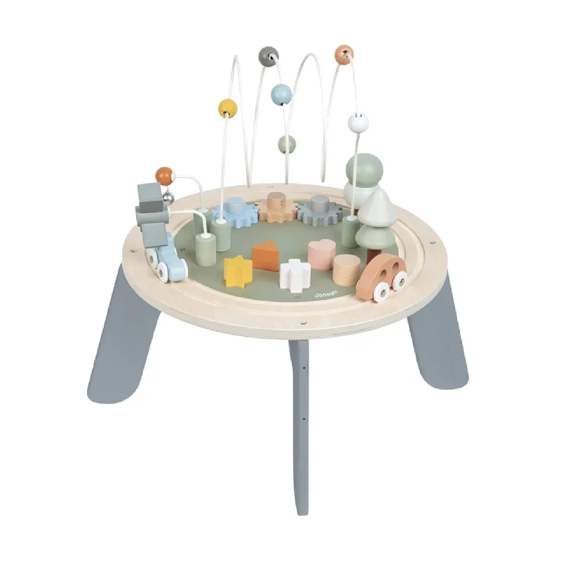 eco-friendly and sustainably made wooden toys                   Cocoon Adjustable Activity Table