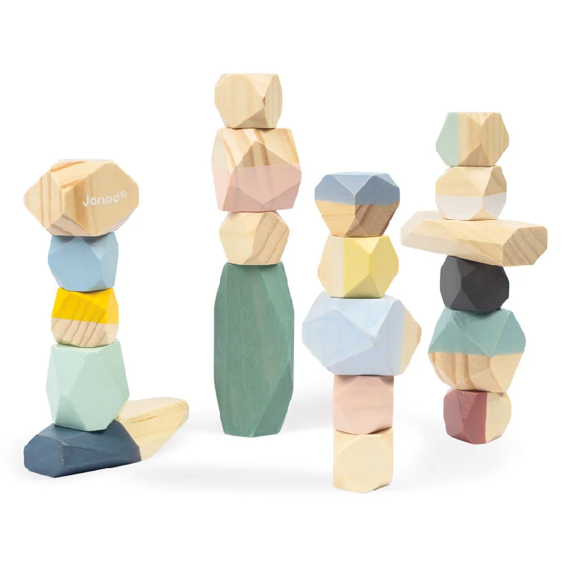 intricately designed wooden toys                 Cocoon Stones