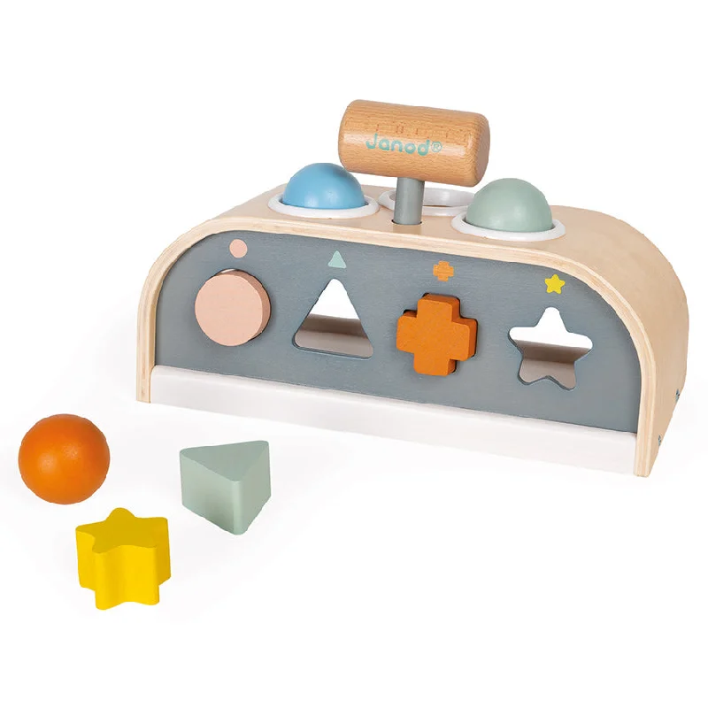 safe and non-toxic wooden toys that parents can trust                   Cocoon Tap Tap Shape Sorter