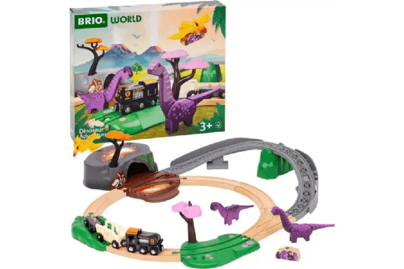 intricately designed wooden toys                 Dinosaur Adventure Set