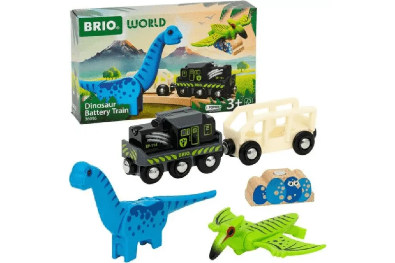 child-safe wooden toys                 Dinosaur Battery Train