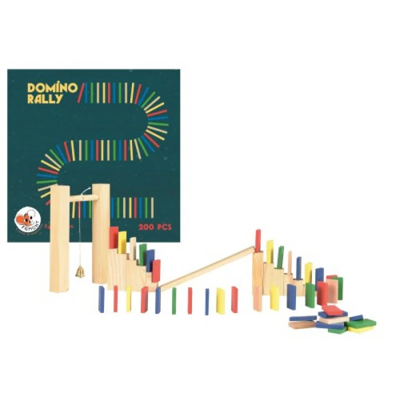 age-appropriate wooden toys                   Egmont Toys Domino Rally