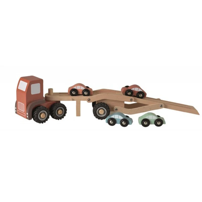eco-conscious wooden toys that promote sustainability                   Egmont Toys Wooden Car Transport Truck