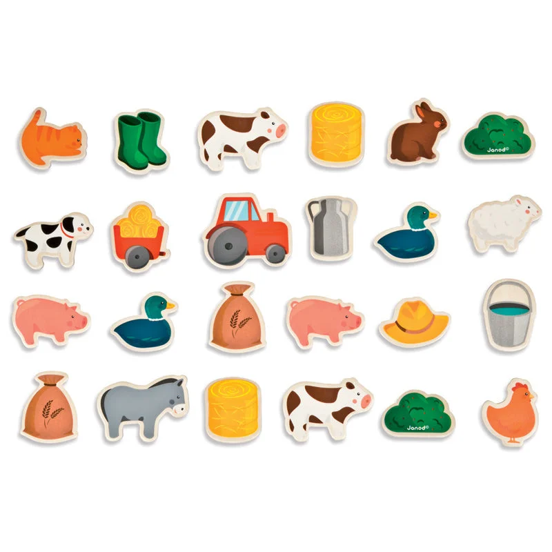 eco-conscious wooden toys that promote sustainability                   Farm Magnets