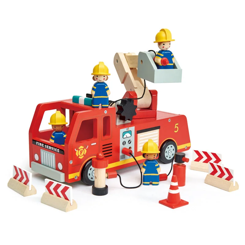 eco-friendly and safe wooden toys                   Fire Engine