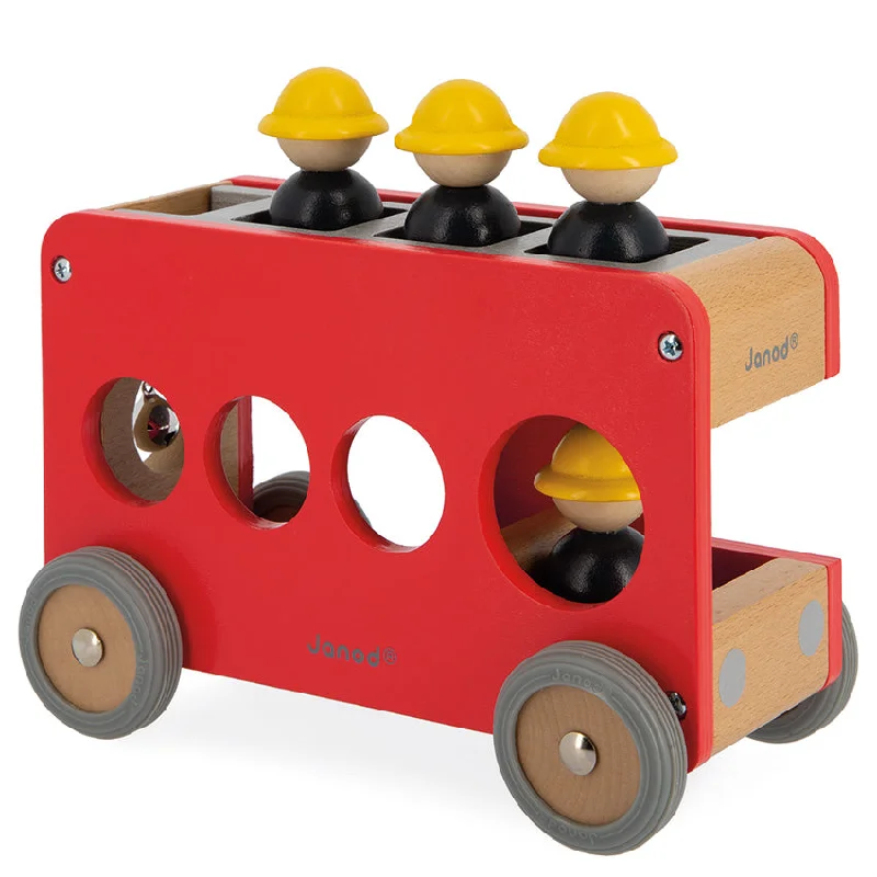 intricately designed wooden toys                 Fire Engine