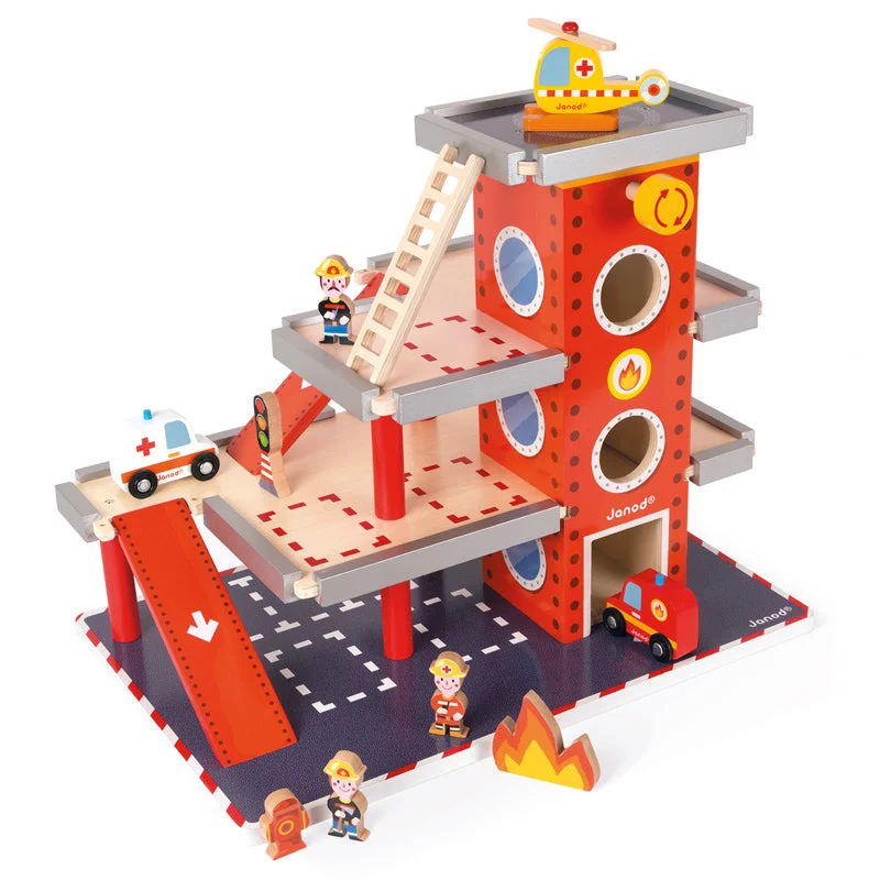 imaginative wooden toys                  Fire Station