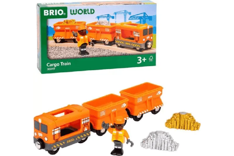 eco-conscious wooden toys                 Gold Cargo Train