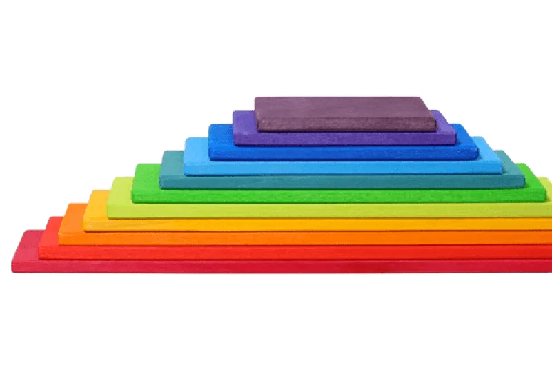 robust and durable wooden toys that are built to last Grimm's Rainbow Building Boards robust and durable wooden toys that are built to last Grimm's Rainbow Building Boards
