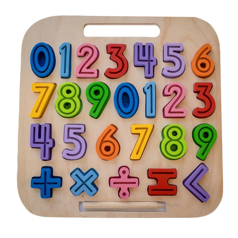 sturdy and long-lasting wooden toys for active play Handcarry 123 Number Trace Puzzle sturdy and long-lasting wooden toys for active play Handcarry 123 Number Trace Puzzle
