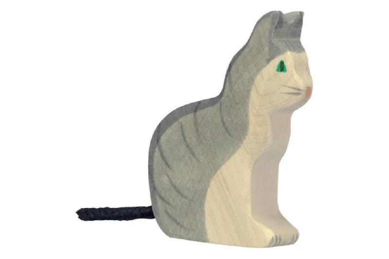 charming wooden toys                   Holztiger Cat