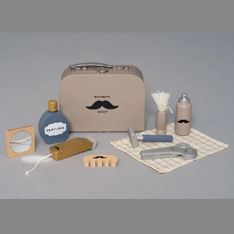 non-toxic wooden toys                   Jabadabado Wooden Barber Case