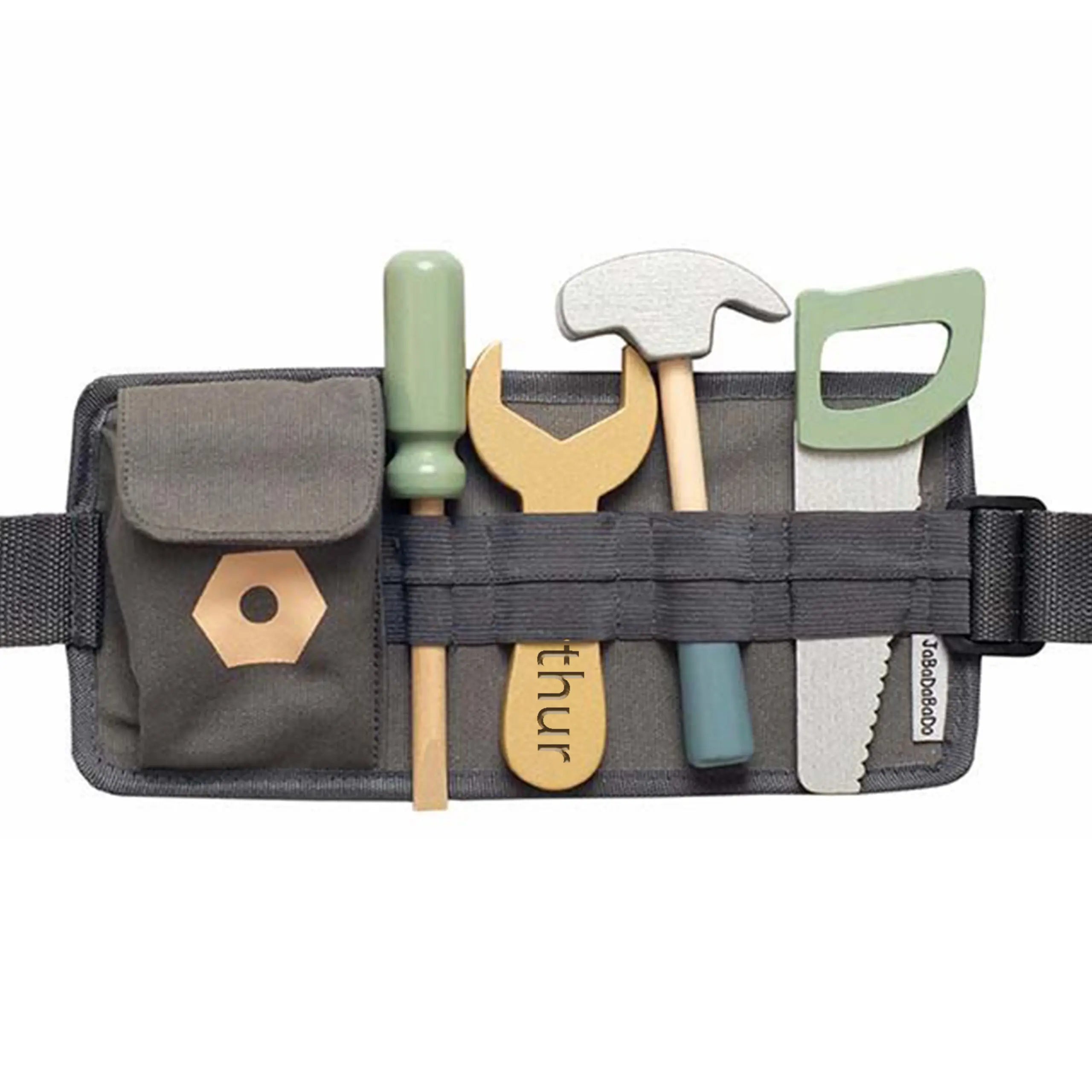 durable wooden toys                  Jabadabado Wooden Tool Belt