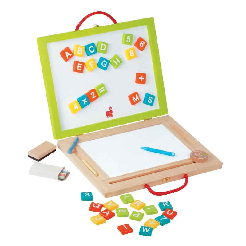 sturdy construction wooden toys                   Janod 4 In 1 Magic Suitcase