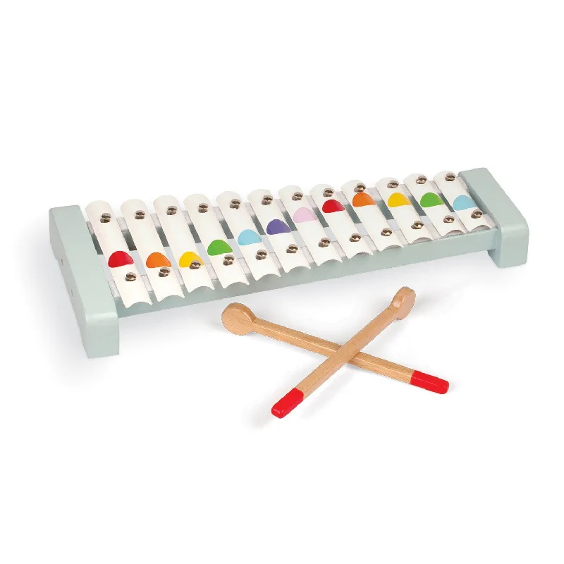 enchanting wooden toys for toddlers                   Janod Confetti Metal Xylophone