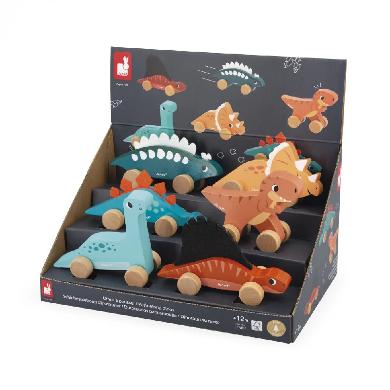 robust and durable wooden toys that withstand the test of time Janod Dino - Push-Along Dinos (1pc) robust and durable wooden toys that withstand the test of time Janod Dino - Push-Along Dinos (1pc)