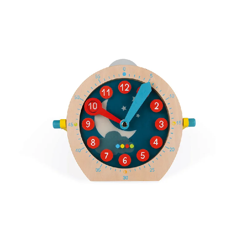 sturdy wooden toys                  Janod Essential - Learn To Tell The Time