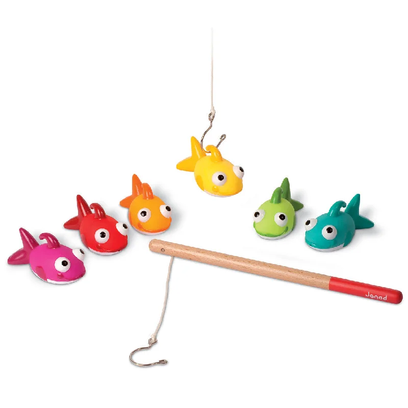 eco-conscious wooden toys                 Janod Fishy Fishing Game