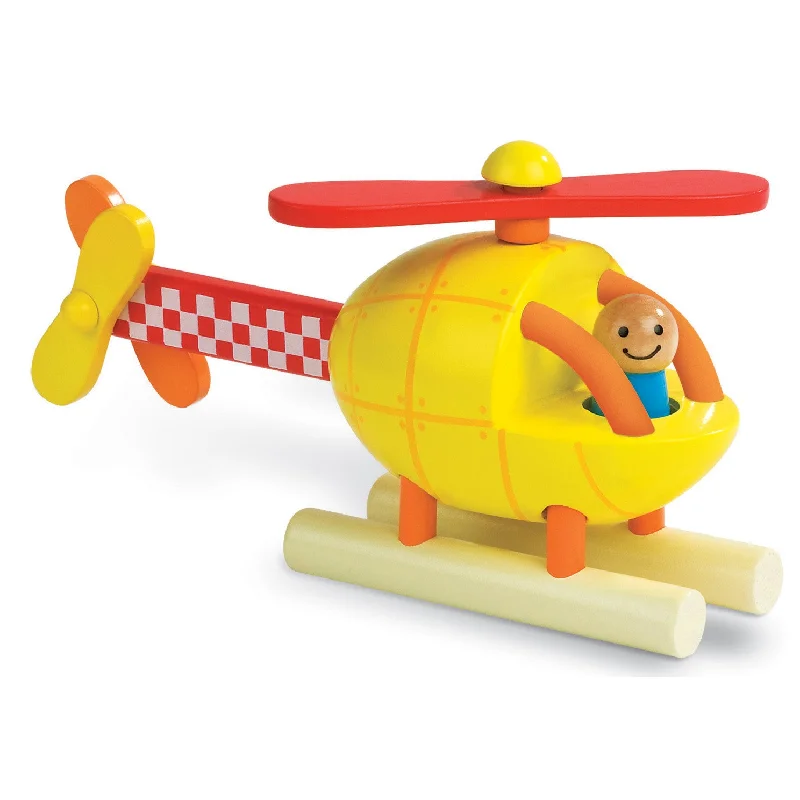 eco-friendly and sustainably made wooden toys                   Janod Helicopter Magnet Kit