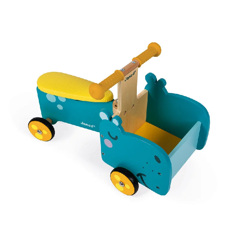 enchanting and whimsical wooden toys that captivate attention                   Janod Hippopotamus Ride-On