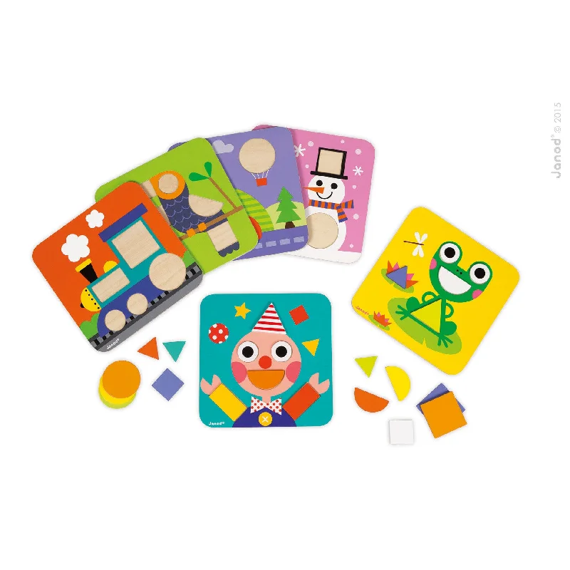 enchanting and whimsical wooden toys for children                   Janod I Learn Shapes