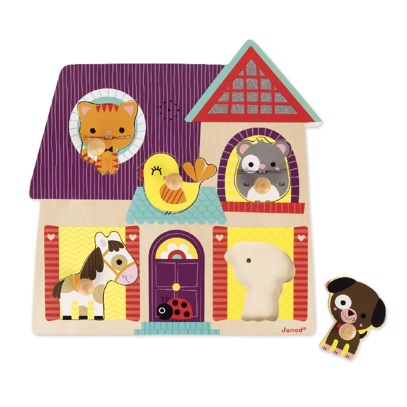 play-value packed wooden toys                   Janod Musical Puzzle My Little Friends