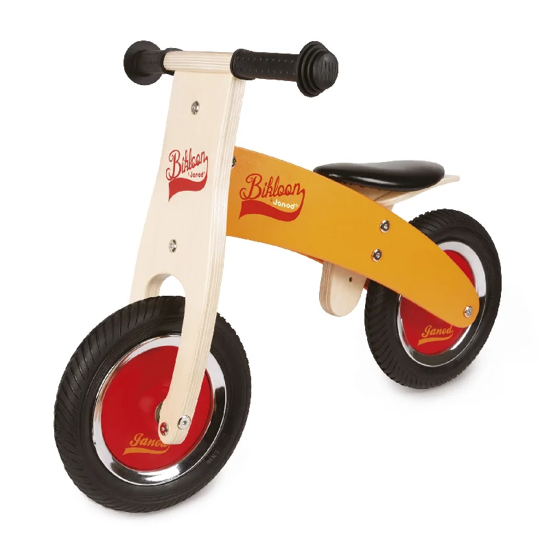 safe and non-toxic wooden toys for babies Janod My First Orange and Red Little Bikloon Balance Bike safe and non-toxic wooden toys for babies Janod My First Orange and Red Little Bikloon Balance Bike