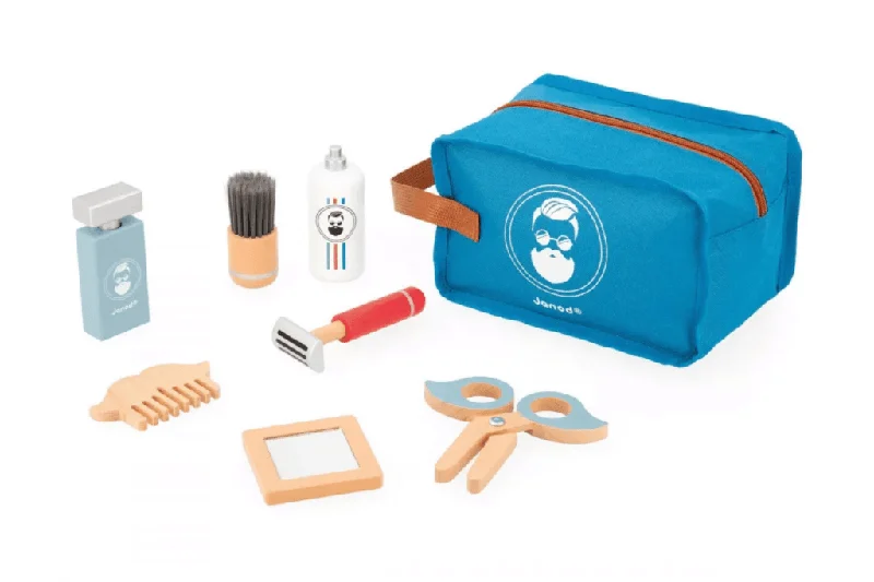 intricately carved wooden toys                   Janod Shaving Kit