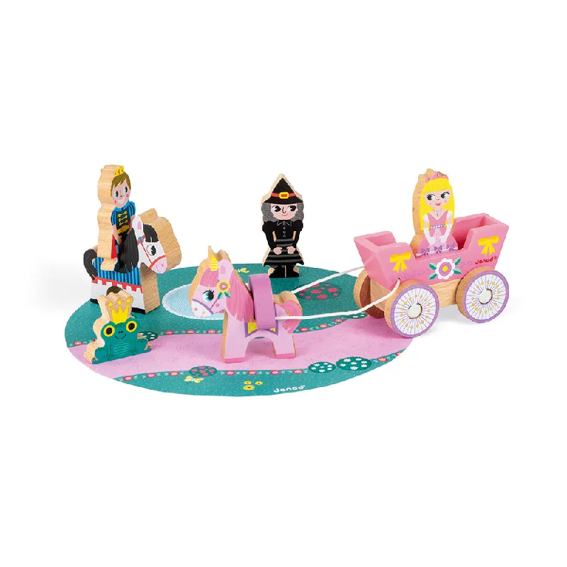 robust and engaging wooden toys for kids                   Janod Story Princesses Set