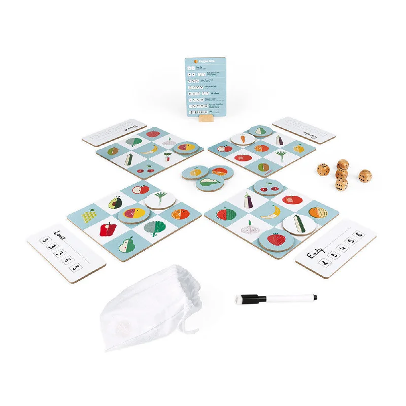 non-toxic wooden toys                   Janod Strategy Game Viggie Loto