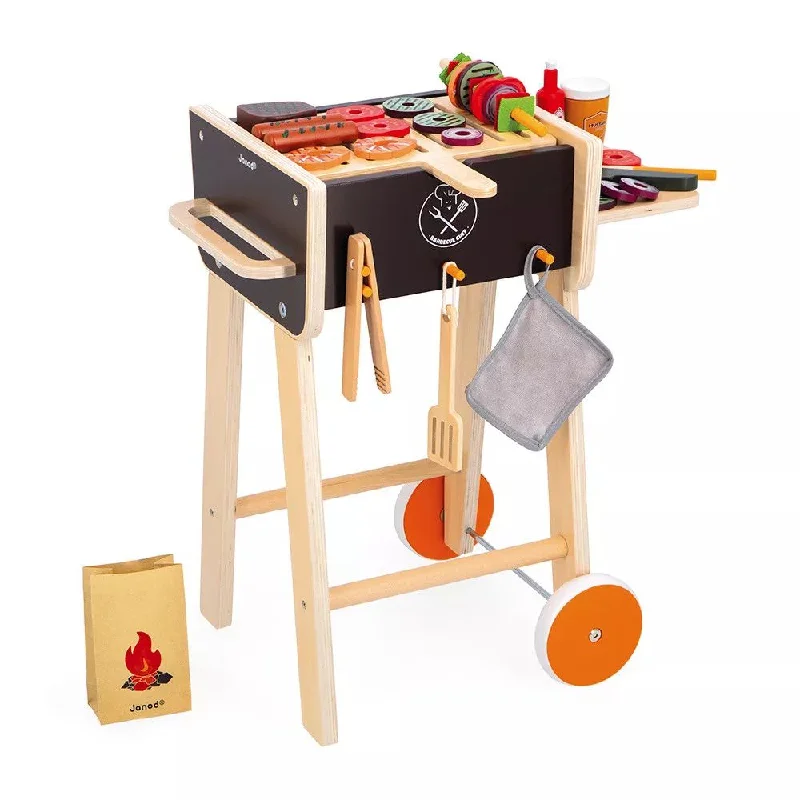 delightful wooden toys for children                   Janod Wooden Barbecue